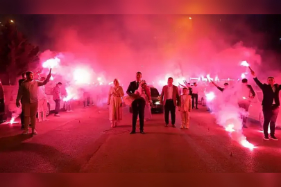 Konya’da meşaleli kız istemede Damat Gözaltına alındı