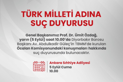 Ümit Özdağ, Abdulkadir Güleç hakkında suç duyurusunda bulunacak