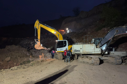 Ordu Fatsa'da taş ocağında göçük meydana geldi
