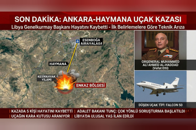 Ankara'da uçak kazası: Libya heyeti hayatını kaybetti